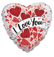 09" Love You Banner Balloon