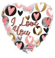 18" Love You Glitter Balloon