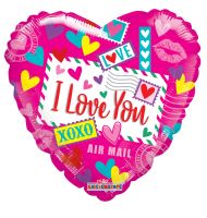 18" PSI I Love You Balloon