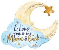 36" I Love You Moon Shape Balloon