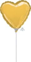 04" Gold Heart Balloon