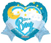 18" It's A Boy Moon Balloon