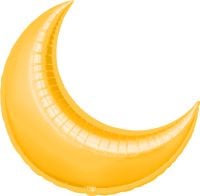 Crescent 35" Gold Balloon