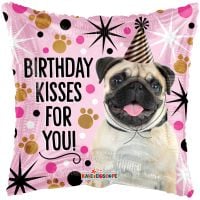 18" Birthday Kisses For You! Balloon