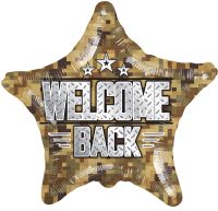 18" Welcome Back Camouflage Balloon