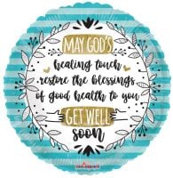 18" Get Well Pray Balloon