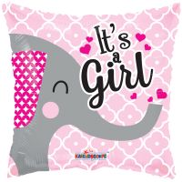 18" Baby Girl Elephant Balloon