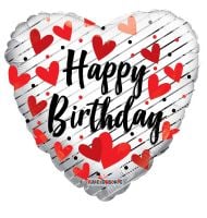 09" Birthday Love Hearts Balloon