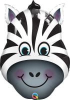 32" Zany Zebra Balloon