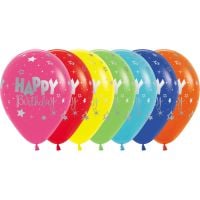 11" Happy Birthday Fantasy Assortment (50pcs) Balloons