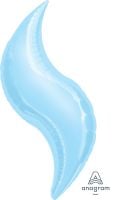 Curve 42" Pastel Blue Balloon