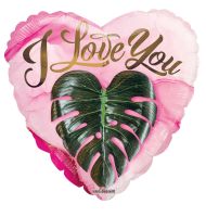 18" Love You Heart Leave Balloon