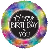 17" Happy Birthday To You Multicolor Balloon