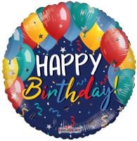 09" Birthday Festive Balloons and Stars