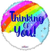 04" Thinking of You Rainbow Balloon