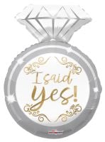 24" I Said Yes! Ring Balloon