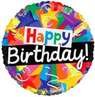 18" Happy Birthday Colorful Balloon