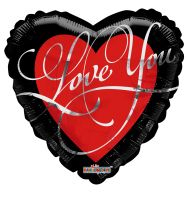 18" I Love You Script Letters Balloon