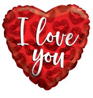 18" I Love You Rose Lips Balloon
