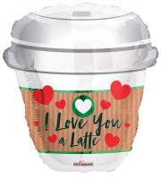 18" I Love You Coffee Cup Balloon
