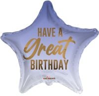 18" Have A Great Birthday Star Balloon