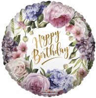 18" Birthday Floral Balloon