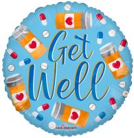 18" Get Well Pills Balloon