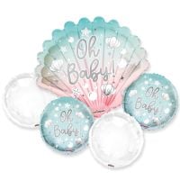 Balloon Bouquet Oh Baby Boy Shell