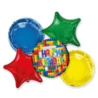 Balloon Bouquet Happy Birthday Blocks