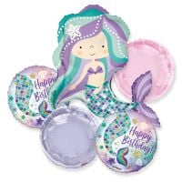 Balloon Bouquet Happy Birthday Mermaid