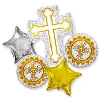 Balloon Bouquet Religious Cross