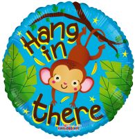 18" Hang In There Monkey Balloon