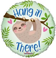 18" Hang In There Sloth Balloon