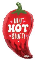 36" Hey Hot Stuff Chili Pepper Balloon