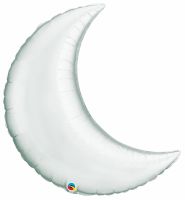 Crescent Moon 35" Silver Balloon