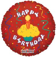 18" Cupcake Party Birthday Balloon