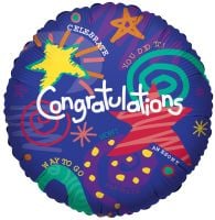 36" Star Burst Congrats Balloon