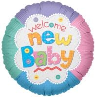 18" Welcome Baby Quilt Balloon