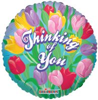 18" Thinking Of You Tulips Balloon
