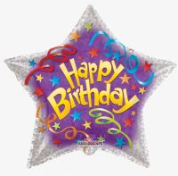36" Birthday Streamers Balloon