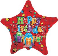 18" Birthday Big Dots Red Balloon