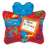 14" Gift Box Balloon