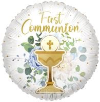18" First Communion Cross Balloon