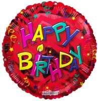 18" Happy Birthday Candle Balloon