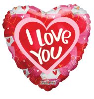 18" Love You Hearts Balloon