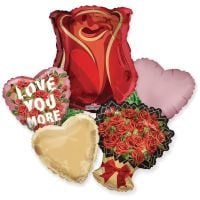 Bouquet Roses Bouquet Matte Balloon