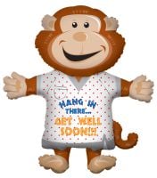 36" Monkey Get Well Balloon