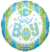 18" Baby Boy Bib Balloon