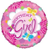 09" Birthday Juvenile Girl Balloon