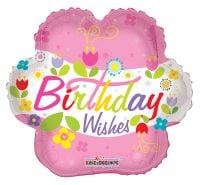 04" Birthday Wishes Flower Balloon